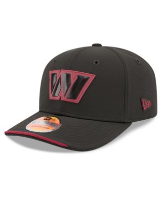 Men's Black Washington Commanders 2026 Sideline 9SEVENTY Adjustable Hat
