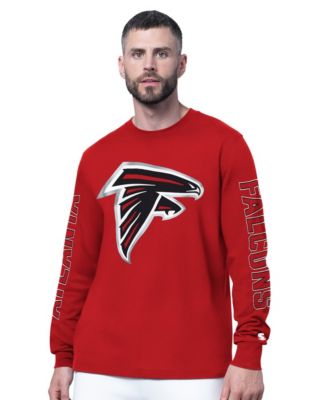 Men's Red Atlanta Falcons Clutch Hit II Long-Sleeve T-Shirt