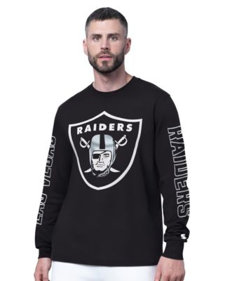 Men's Black Las Vegas Raiders Clutch Hit II Long-Sleeve T-Shirt