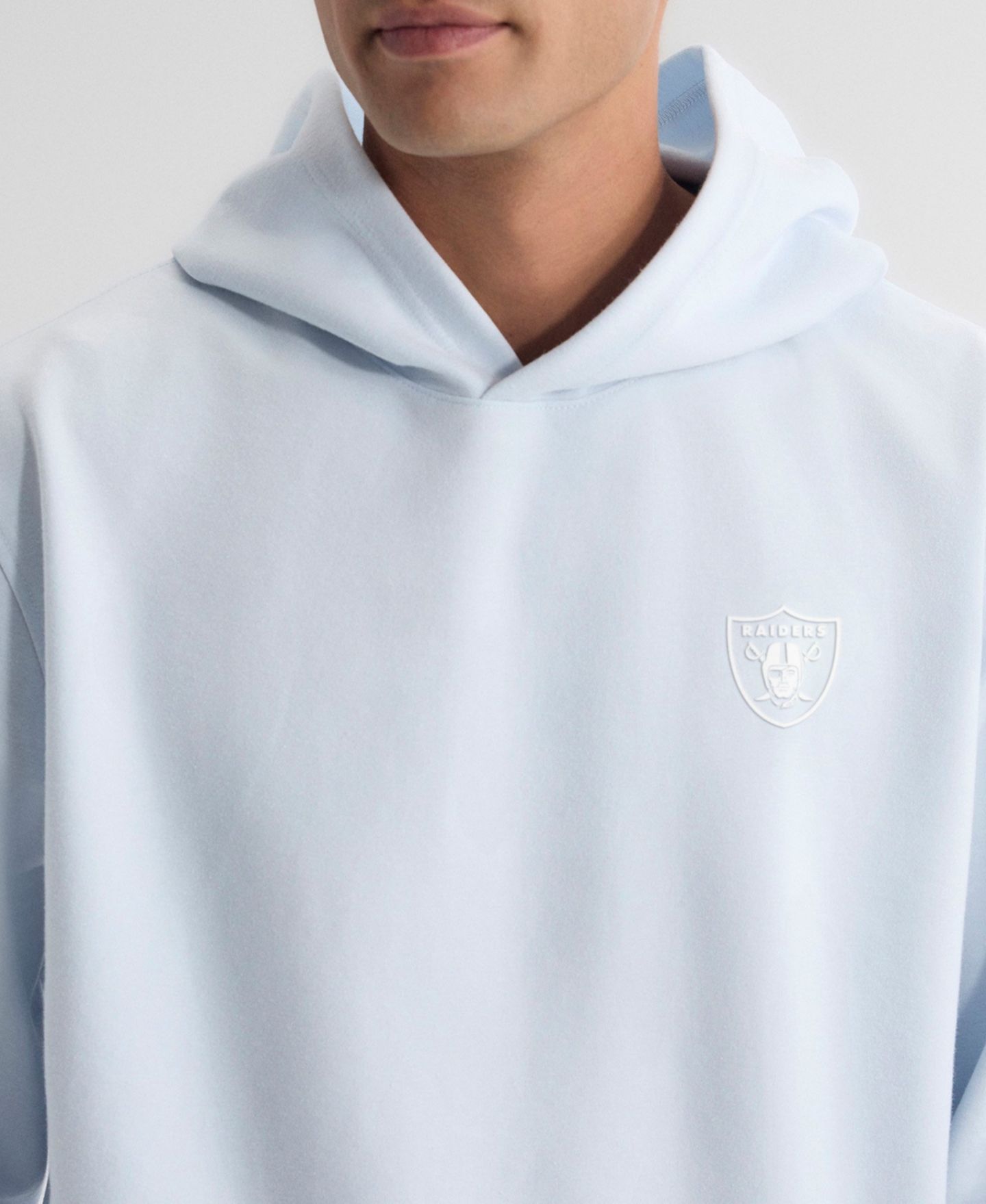 Мужское худи Fanatics Light Blue Las Vegas Raiders Clutch Tri-Blend — фото 5