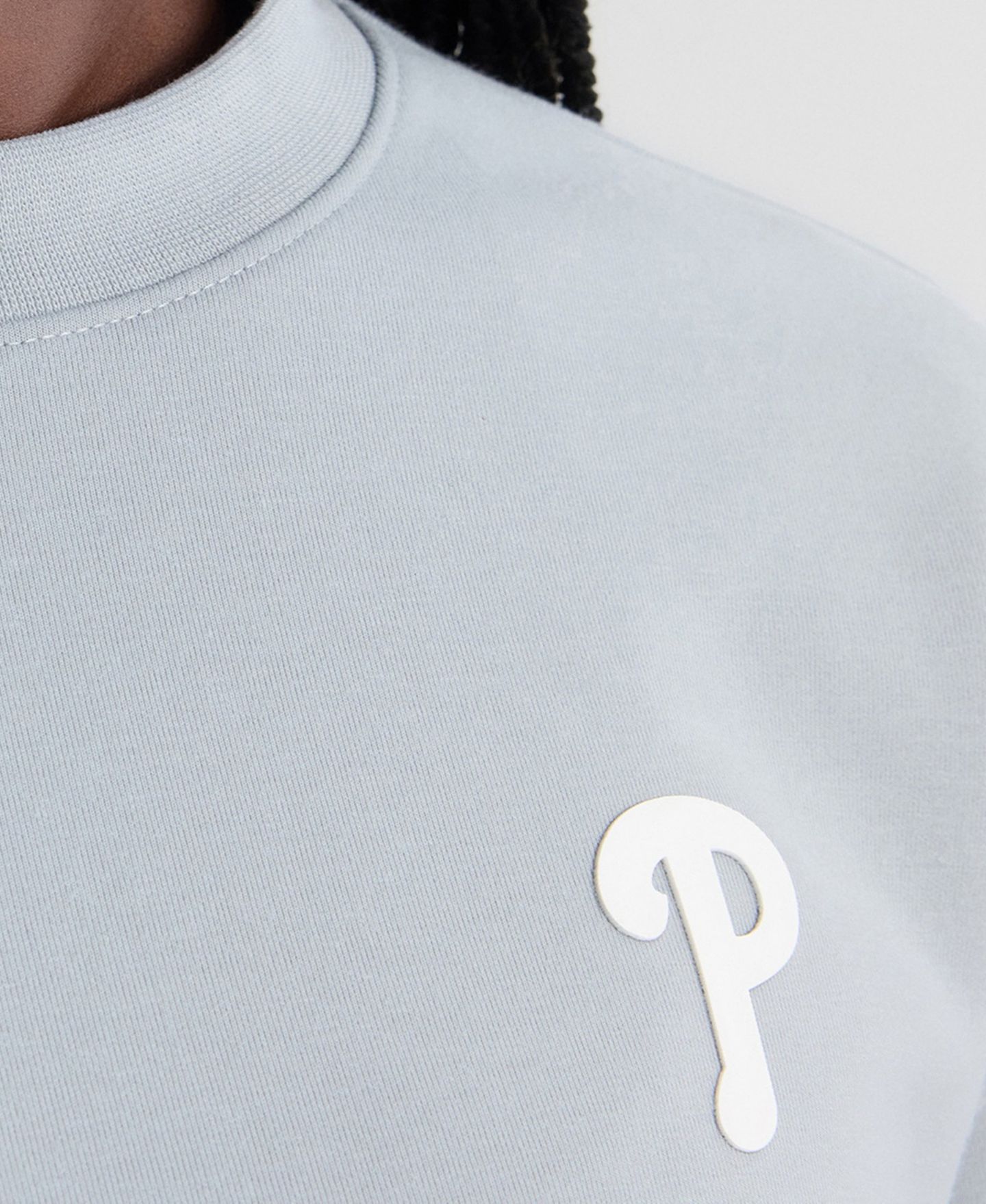 Женская толстовка Fanatics Gray Philadelphia Phillies Oversized Clutch Tri-Blend — фото 3
