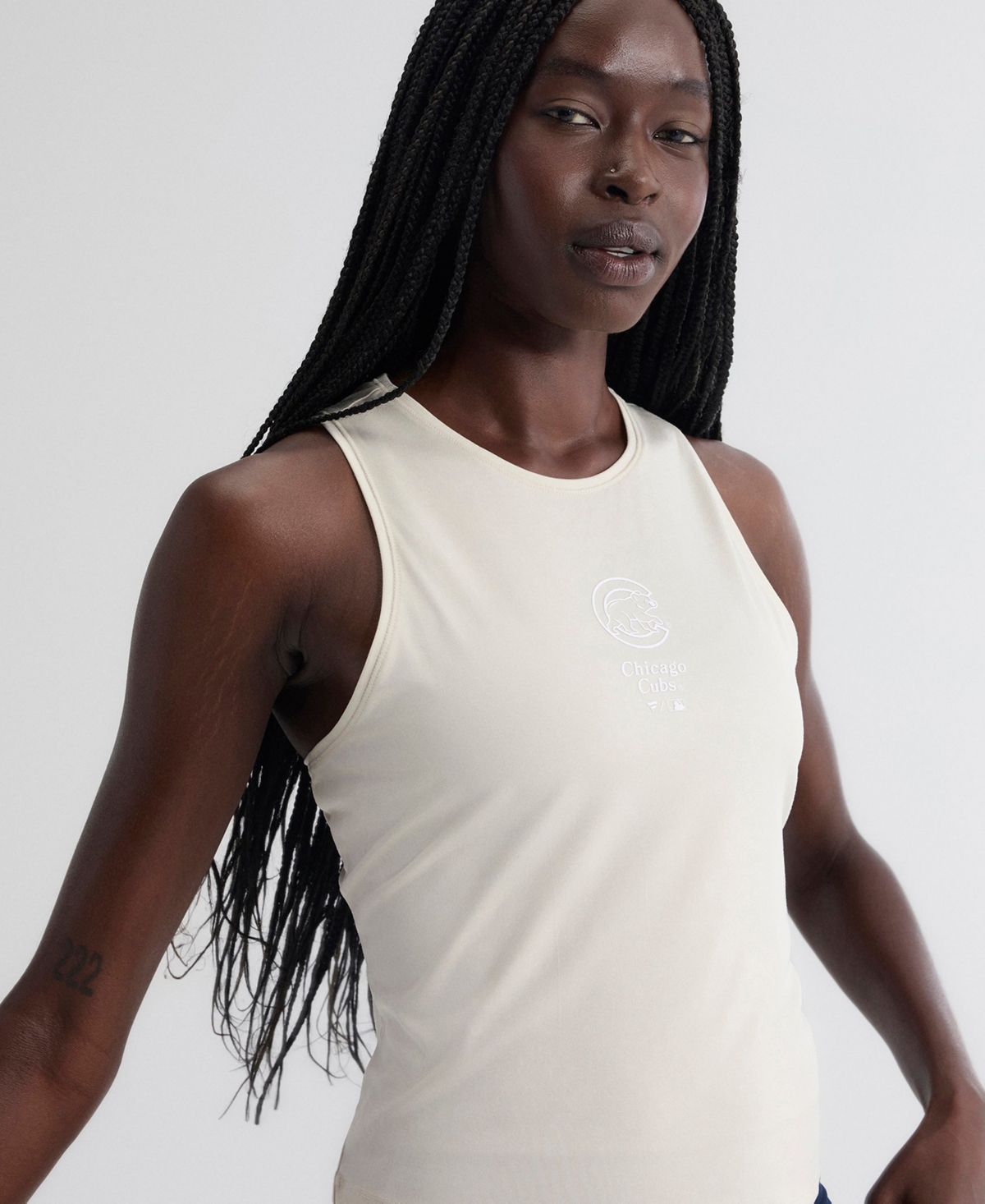 Fanatics Women's Beige Chicago Cubs Clutch Tank Top