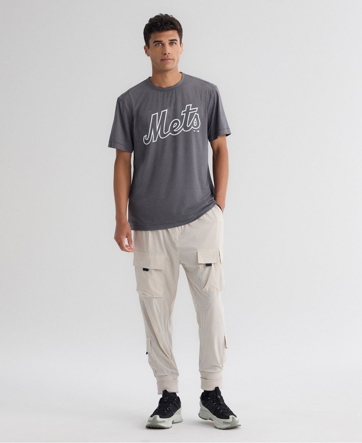 Мужская футболка Fanatics Charcoal New York Mets Clutch Winning Edge — фото 8