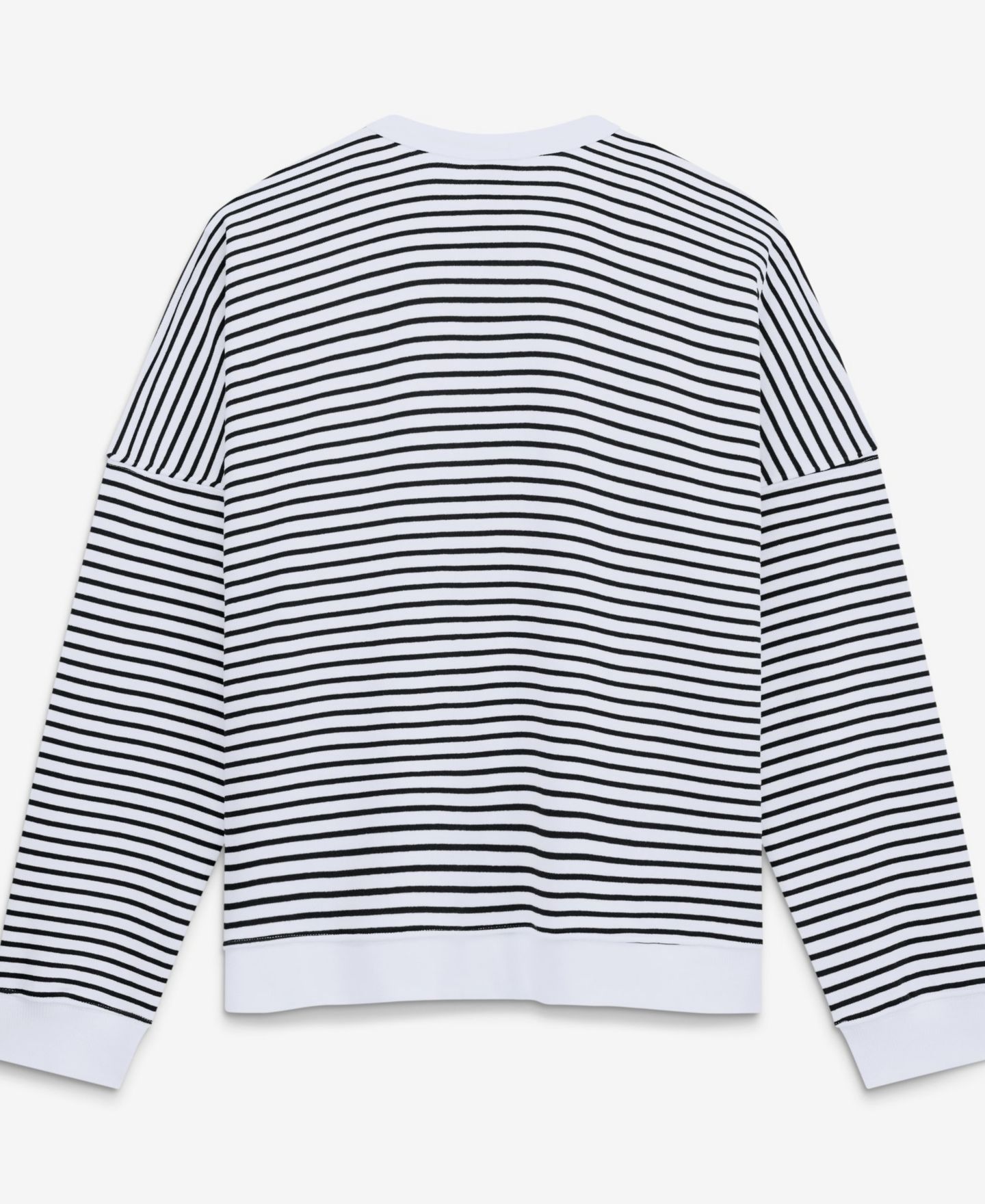 Женская толстовка Fanatics White/Black Philadelphia Eagles Striped Oversized French Terry — фото 4
