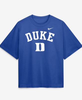 Women's Royal Duke Blue Devils Arch Logo Boxy T-Shirt