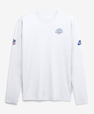 Men's Los Angeles Rams Fearsome White Legend Small Logo Dri-FITLong sleeves T-Shirt