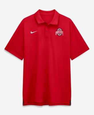 Men's Scarlet Ohio State Buckeyes 2026 Sideline Tour Dri-FIT Polo Shirt