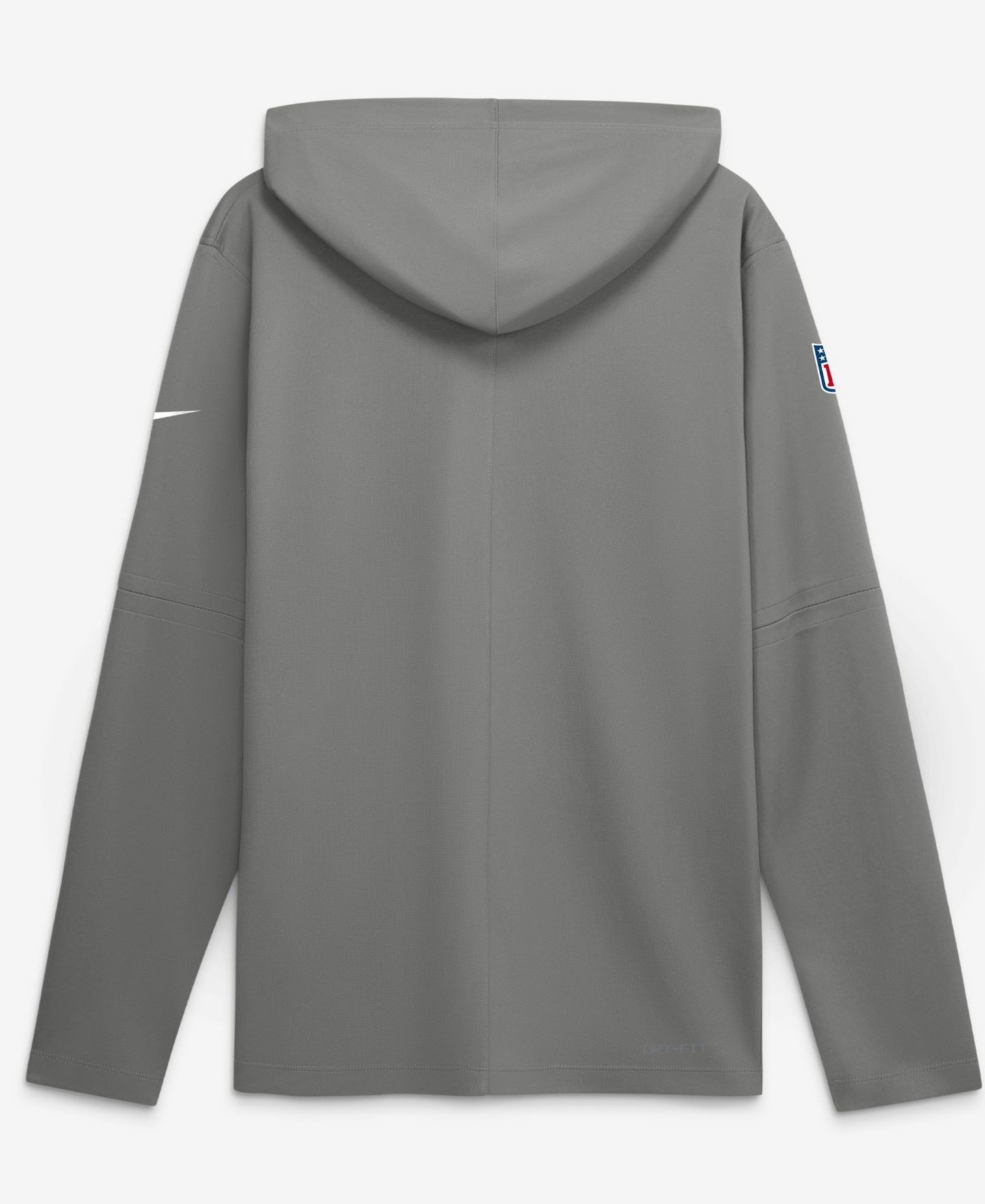 Мужская футболка Nike Gray Buffalo Bills Sideline Alternate Lightweight Long Sleeve Hooded Dri-FIT — фото 4