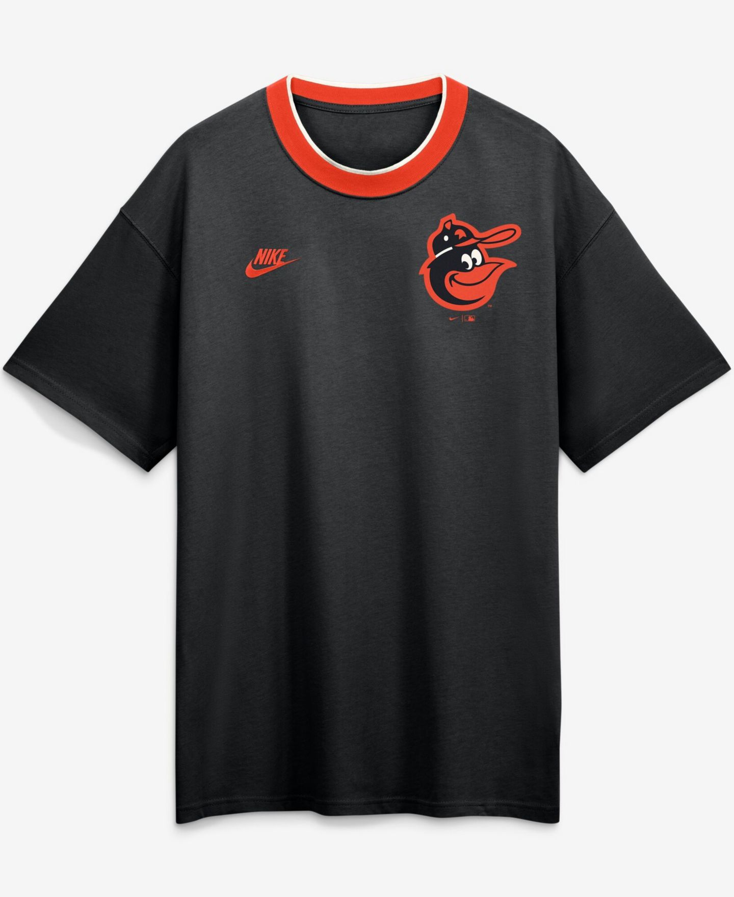 Мужская футболка Nike Black Baltimore Orioles Cooperstown Collection Ringer — фото 5