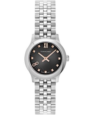 Women's Silver Stainless Steel Bracelet Watch 25mm