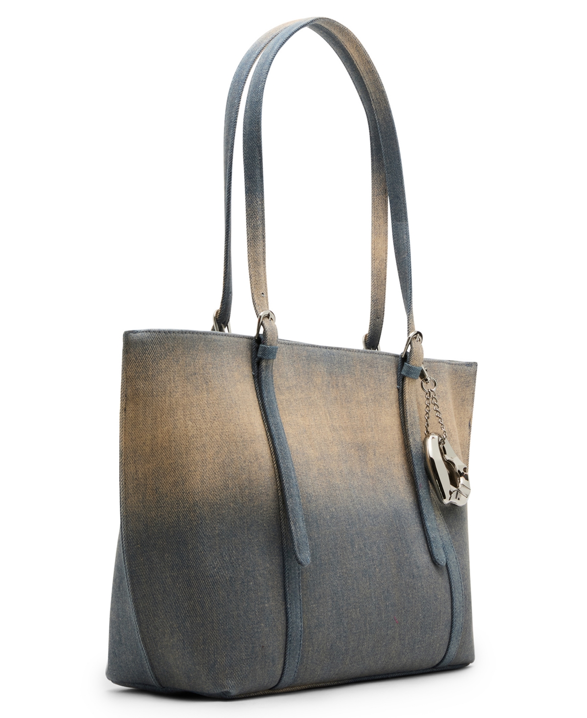 Betsey Johnson Slouchy Denim Tote Handbag
