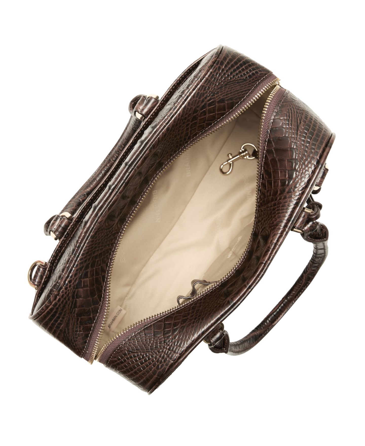 Женская сумка Brahmin Marissa Alden Road Small Satchel, цвет: Шоколадный — фото 4