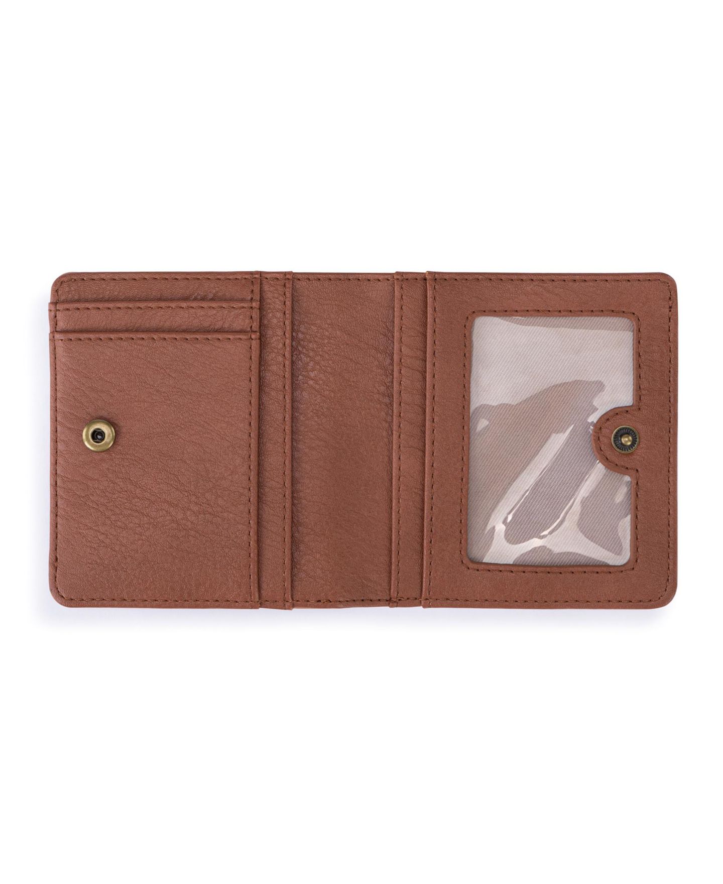Женский кошелёк The Sak Mira Leather Floral-Emboss Snap Closure Wallet, цвет: Чёрный — фото 4