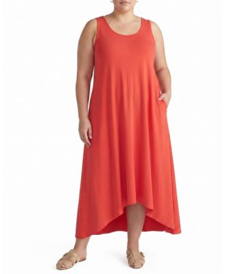 Plus Size Athena Divine Sleeveless A-Line Hi-Low Hemline Dress