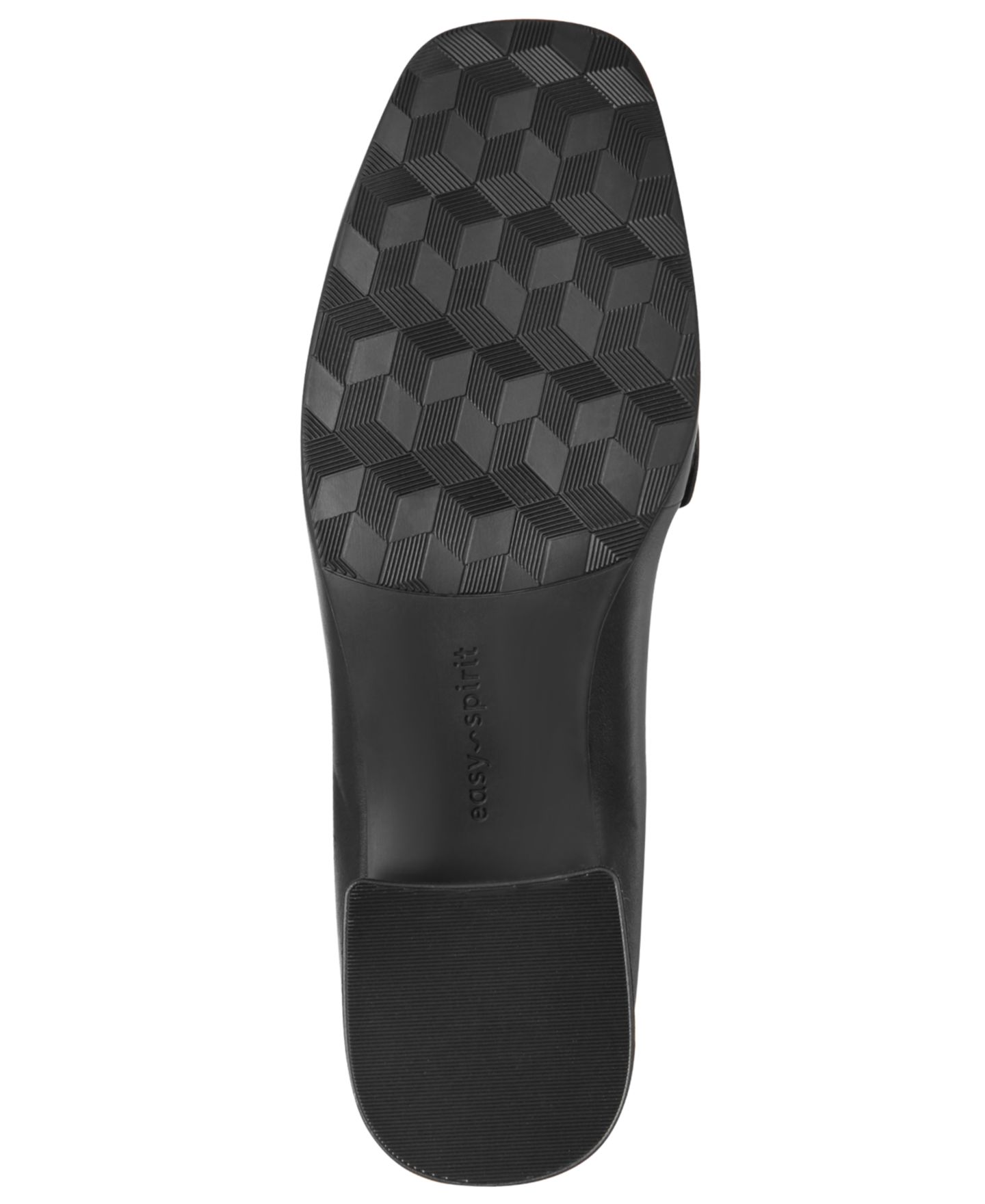 Женские туфли Easy Spirit Falyn eFlex Bit Block Heel Dress Loafers, цвет: Чёрный кожаный — фото 5