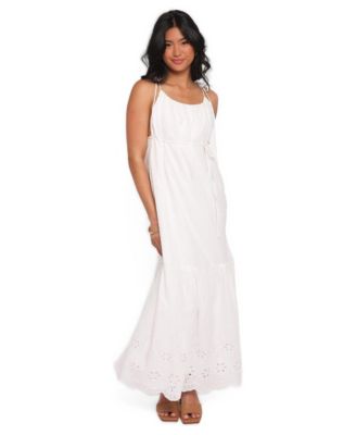 Women's Sharlice Eyelet Scoop Neck Sleeveless Maxi Dress