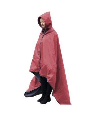 Hooded Waterproof Windproof Fleece Stadium Blanket Portable Outdoor Wearable