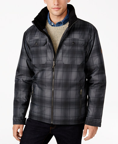 Free Country Men's Plaid Canvas Utility Jacket