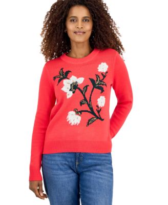 Women's Holiday Crewneck Long-Sleeve Sweater
