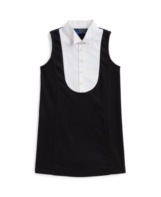 Girls' 2T-6X Tuxedo Cotton Sleeveless Dress