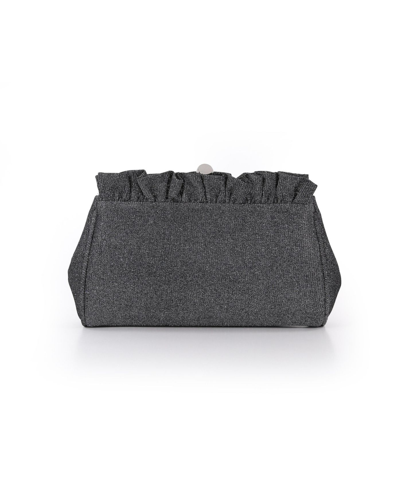 Женский клатч Jewel Badgley Mischka Ria Sparkle Jacquard Ruffle Top Clutch, цвет: Оловянный — фото 1