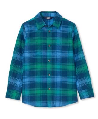 Kids Husky Long Sleeve Flannel Shirt