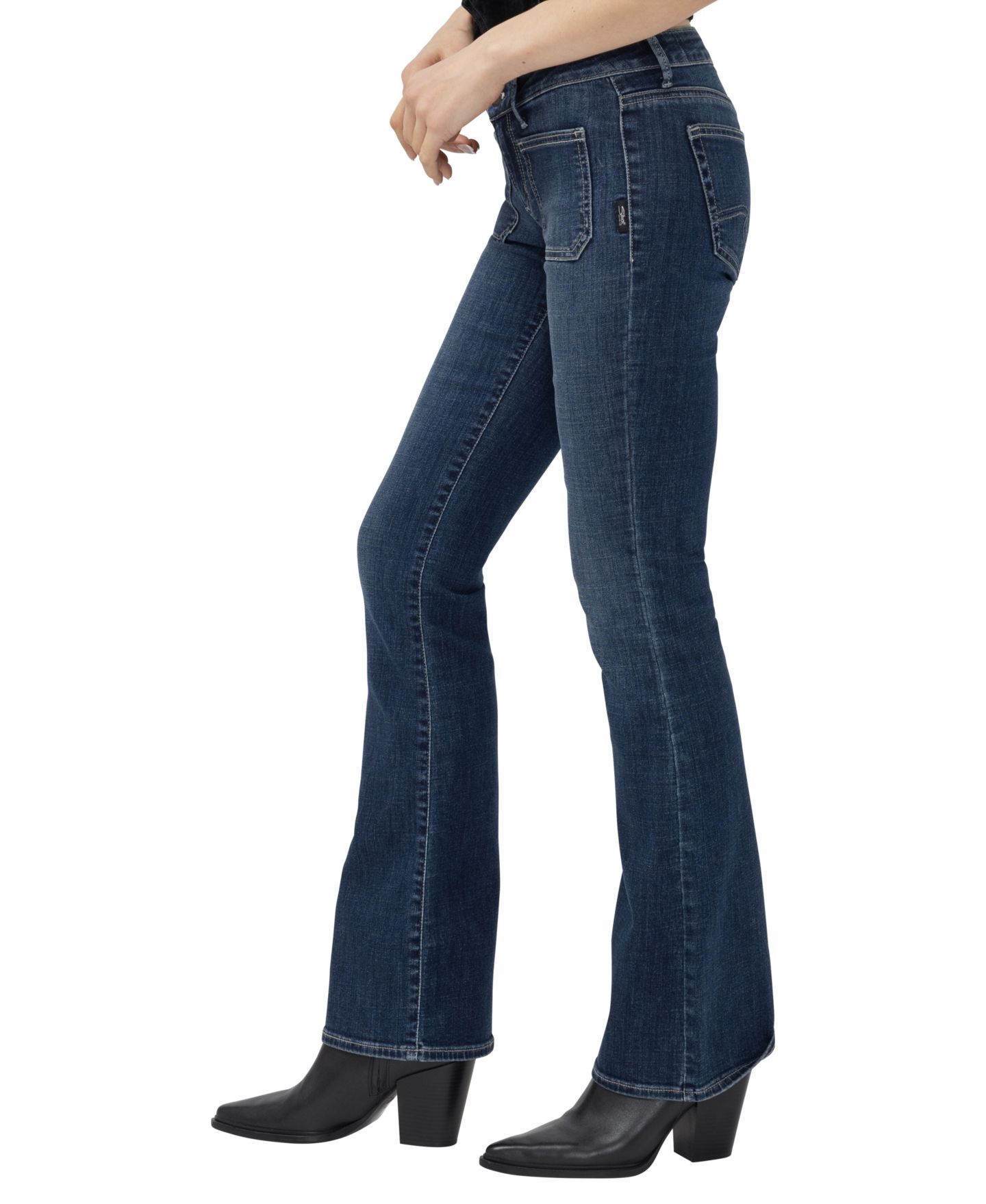 Женские джинсы Silver Jeans Co. Tuesday Bootcut Low-Rise, цвет: Bonsteel — фото 3