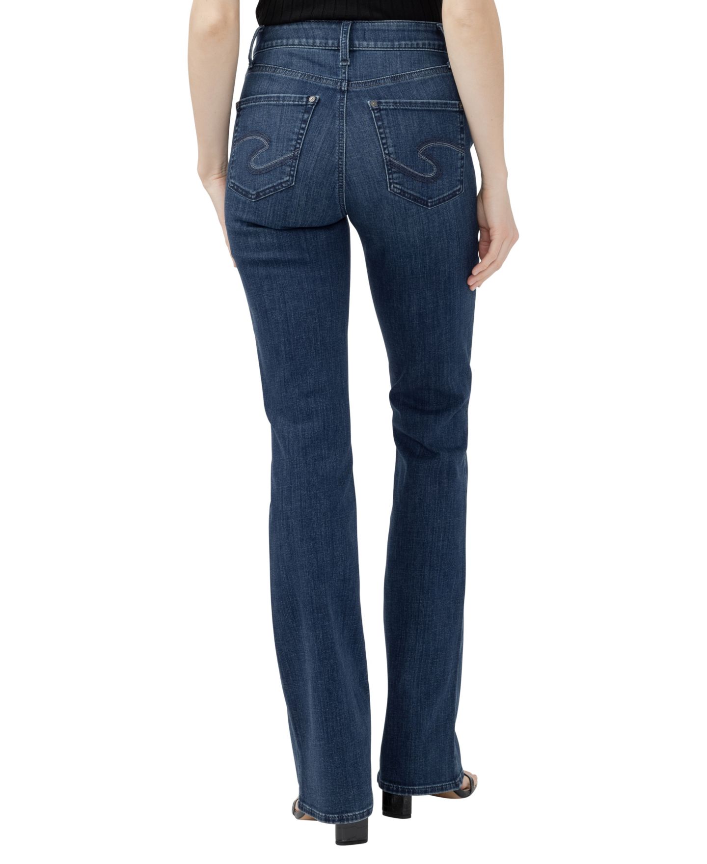 Женские джинсы Silver Jeans Co. Avery Bootcut High-Waisted, цвет: Filtered Heart — фото 3