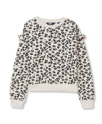 Girls Long Sleeve Ruffle Sweatshirt