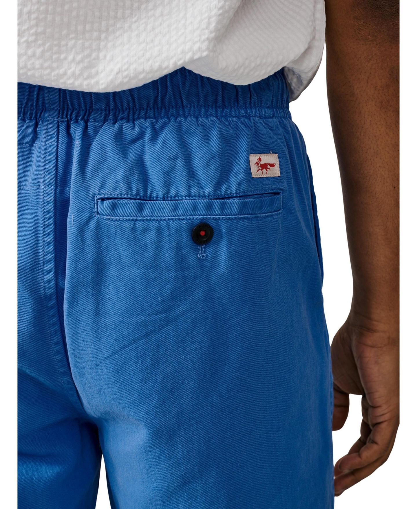 Мужские шорты Aubin Allanby Drawstring Cotton Shorts, 6.3" Inseam, цвет: Cornflower — фото 6