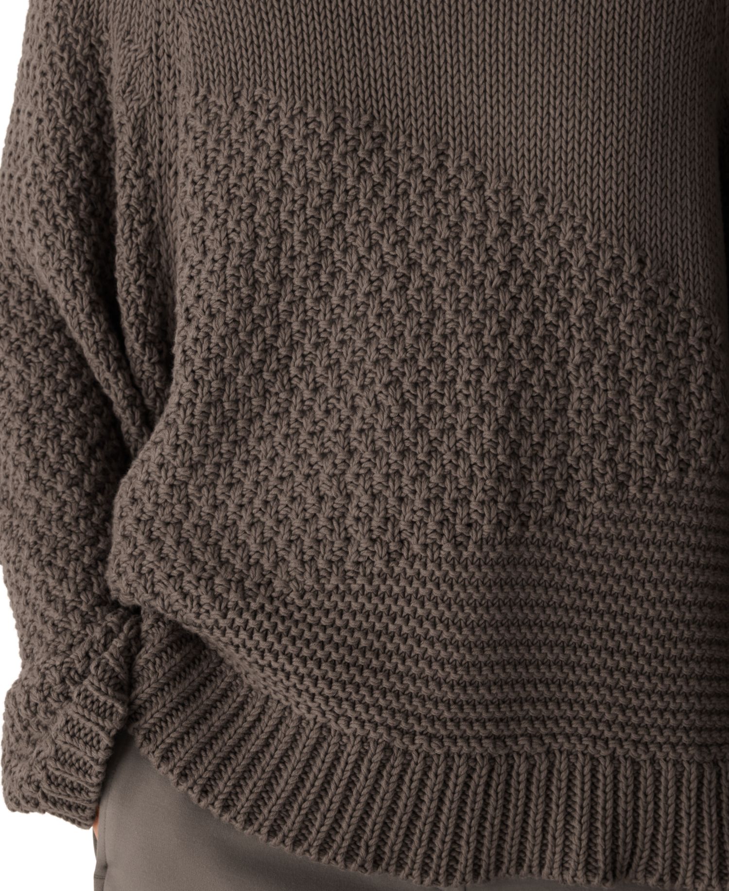 Women's Boxy-Fit Long-Sleeve Crewneck Sweater