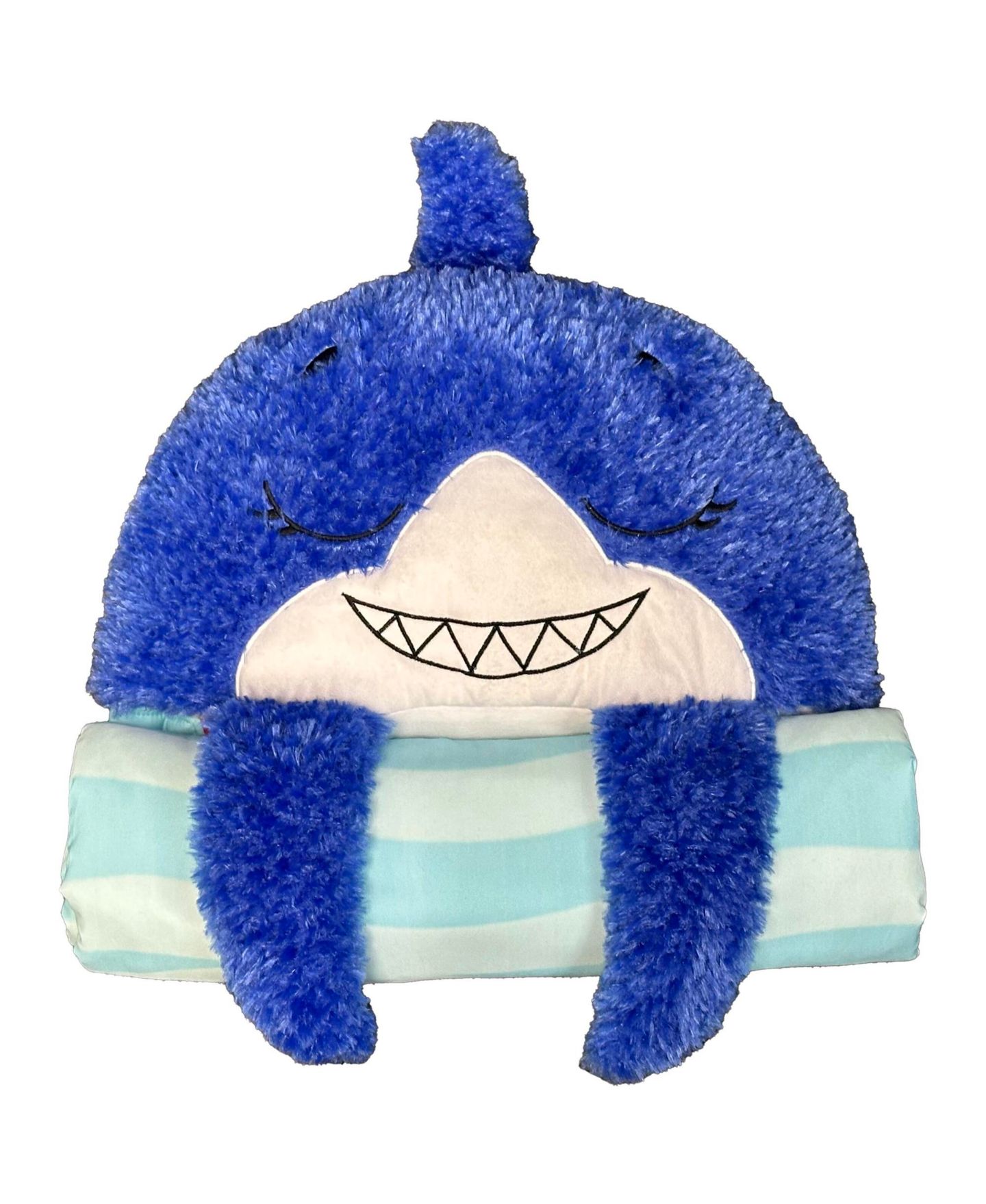 Детские мягкие игрушки Happy Nappers Shark Medium Weighted Plush Pillow and Sleep Sack — фото 6