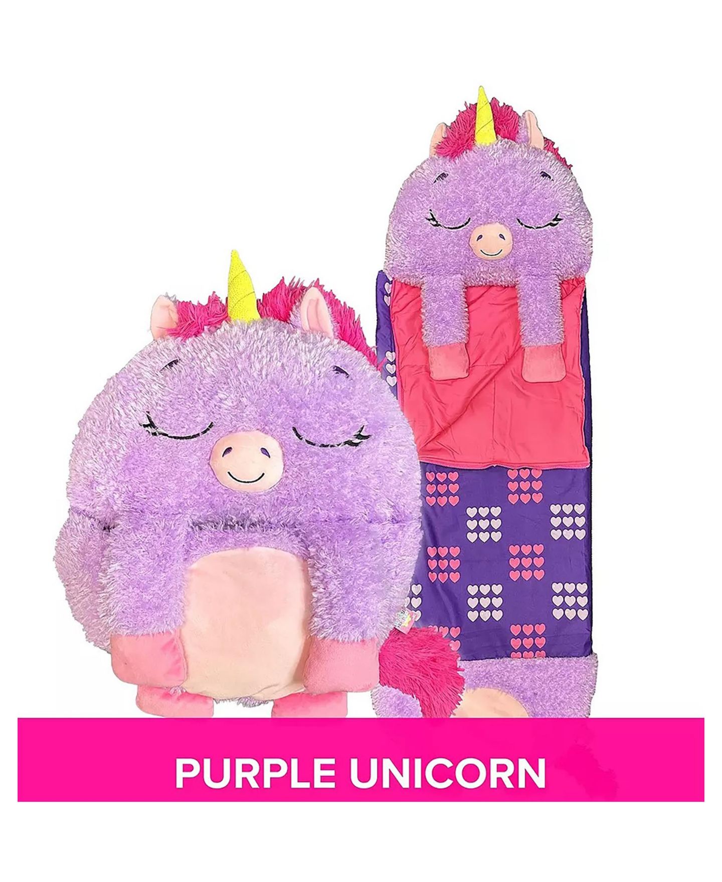 Детская сумка Happy Nappers Unicorn Large Plush Sleeping Bag — фото 2