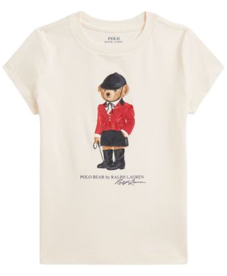 Girls' 2T-6X Polo Bear Cotton T-Shirt