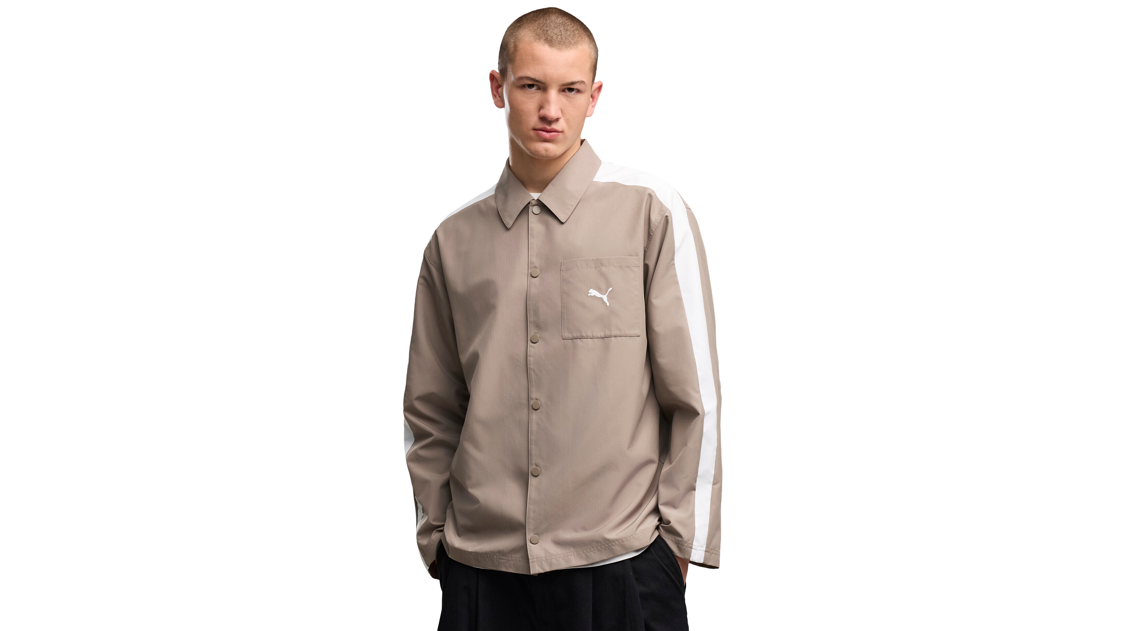 Puma Men's T7 Relaxed Woven Overshirt Jacket