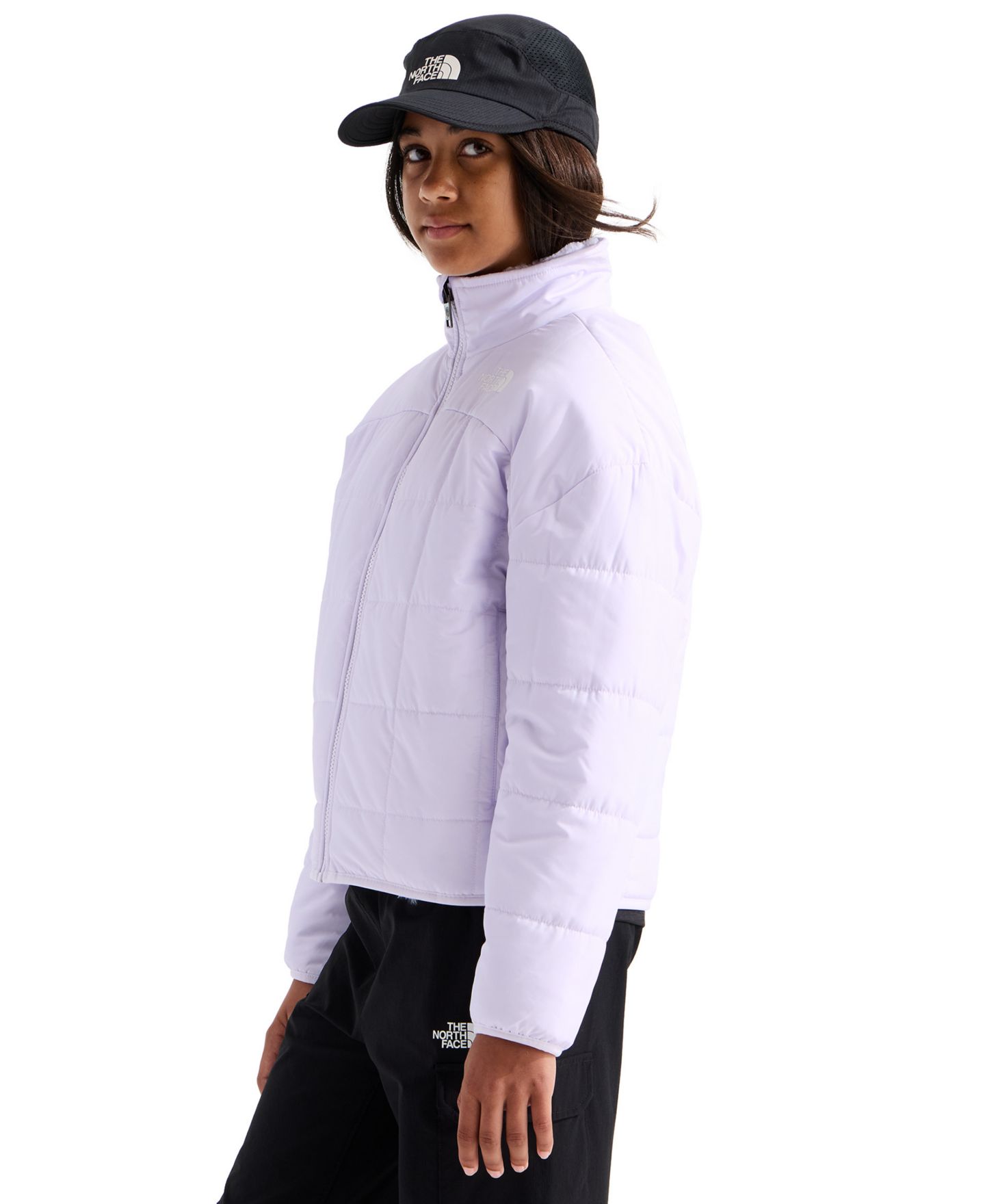 Куртка The North Face Reversible Shasta Full-Zip Jacket для девочек, цвет: Ледяной сиреневый — фото 3