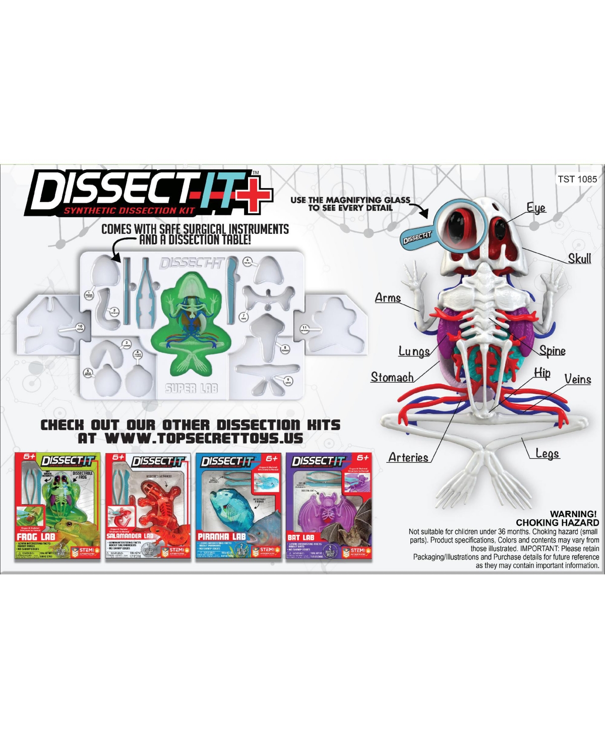 Dissect-It Deluxe Super Frog Lab Realistic Dissection Science Kit, Ages 6+