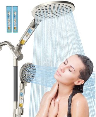 2-in-1 Dual Filtered Handheld Shower Head 15-Mode High Pressure