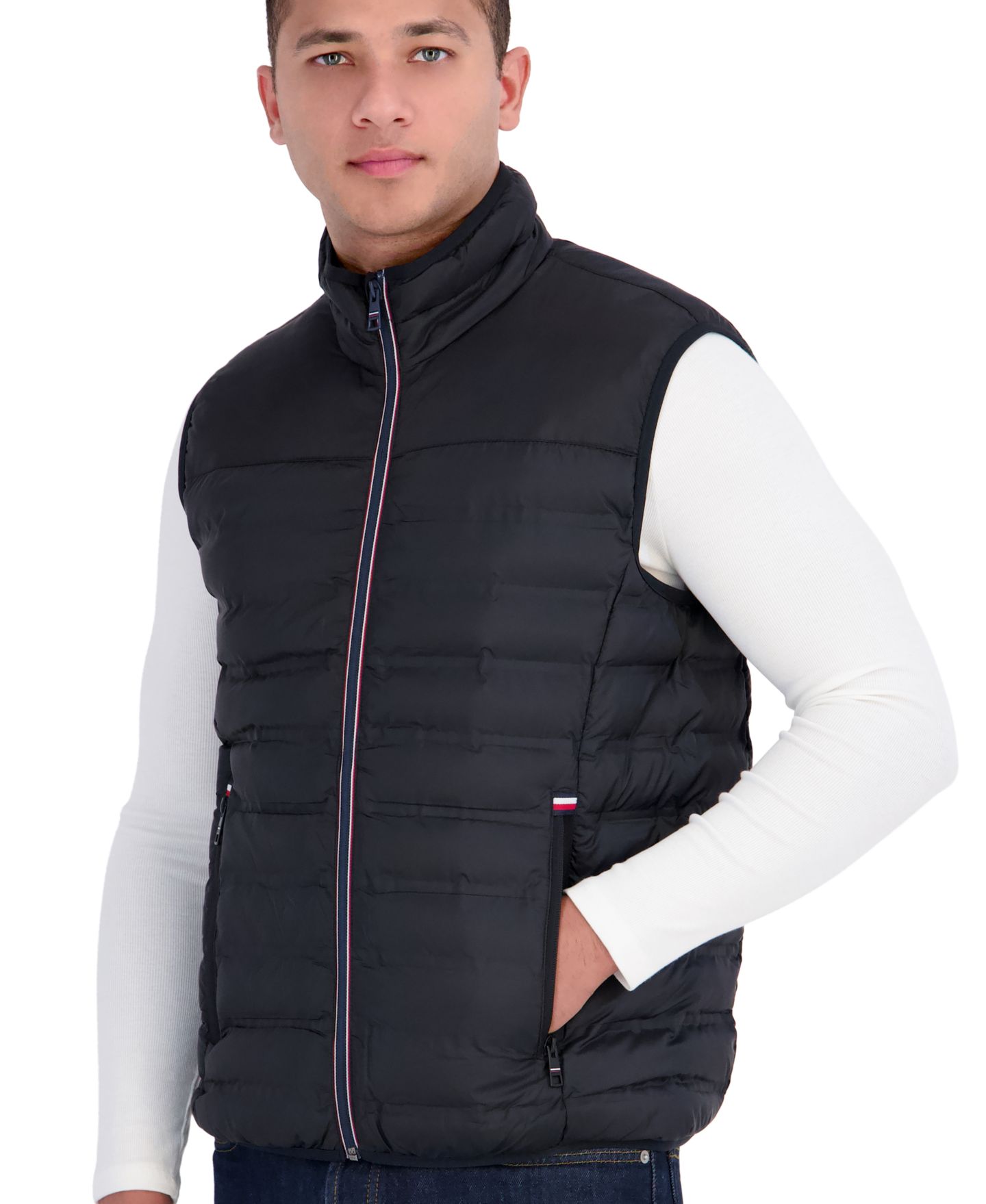 Мужской жилет Tommy Hilfiger Packable Vest, цвет: Чёрный — фото 3