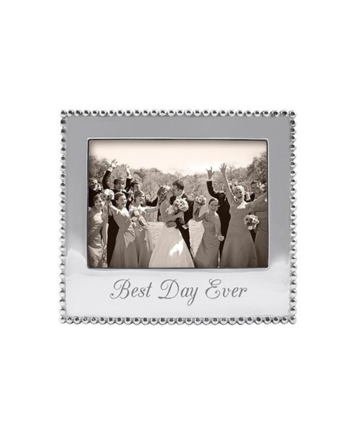 Mariposa Best Day Ever Beaded Photo Frame, 5" x 7"