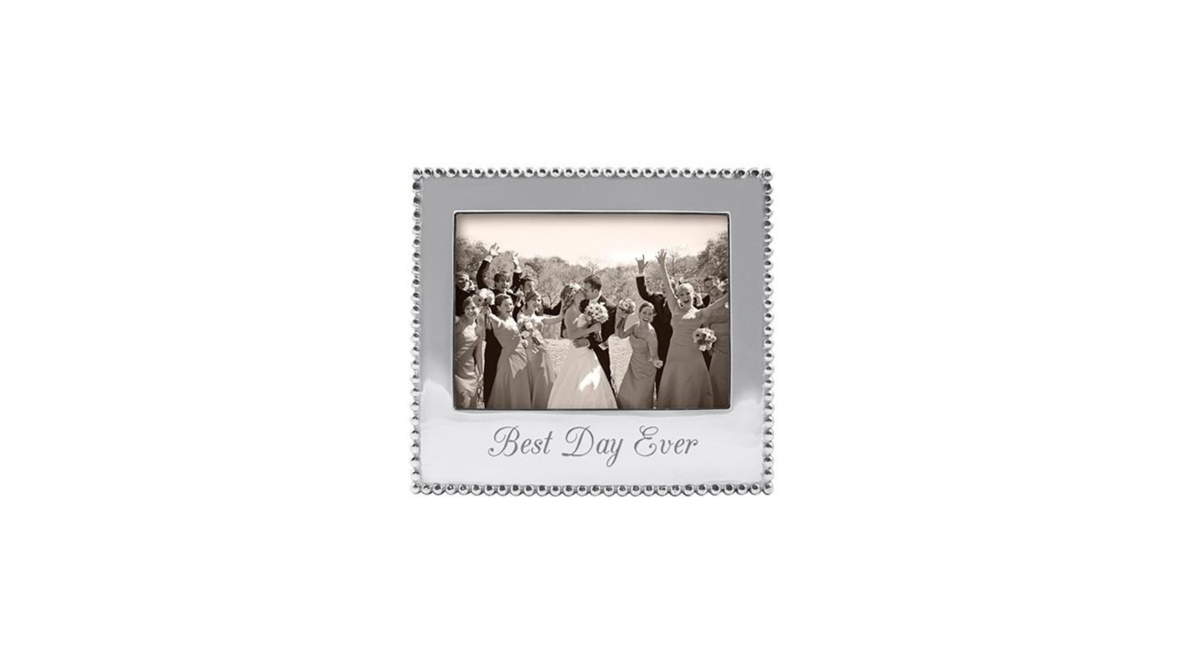 Mariposa Best Day Ever Beaded Photo Frame, 5" x 7"