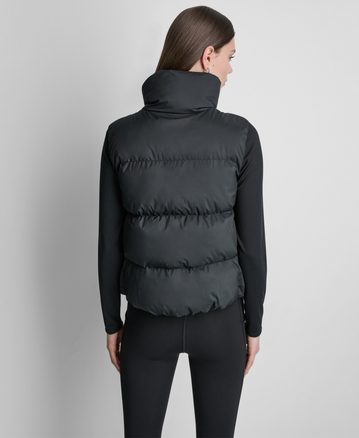 Dkny Sport Women's Mock Neck Puffer Vest