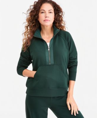Petite Luxsoft Fleece Half-Zip Sweatshirt