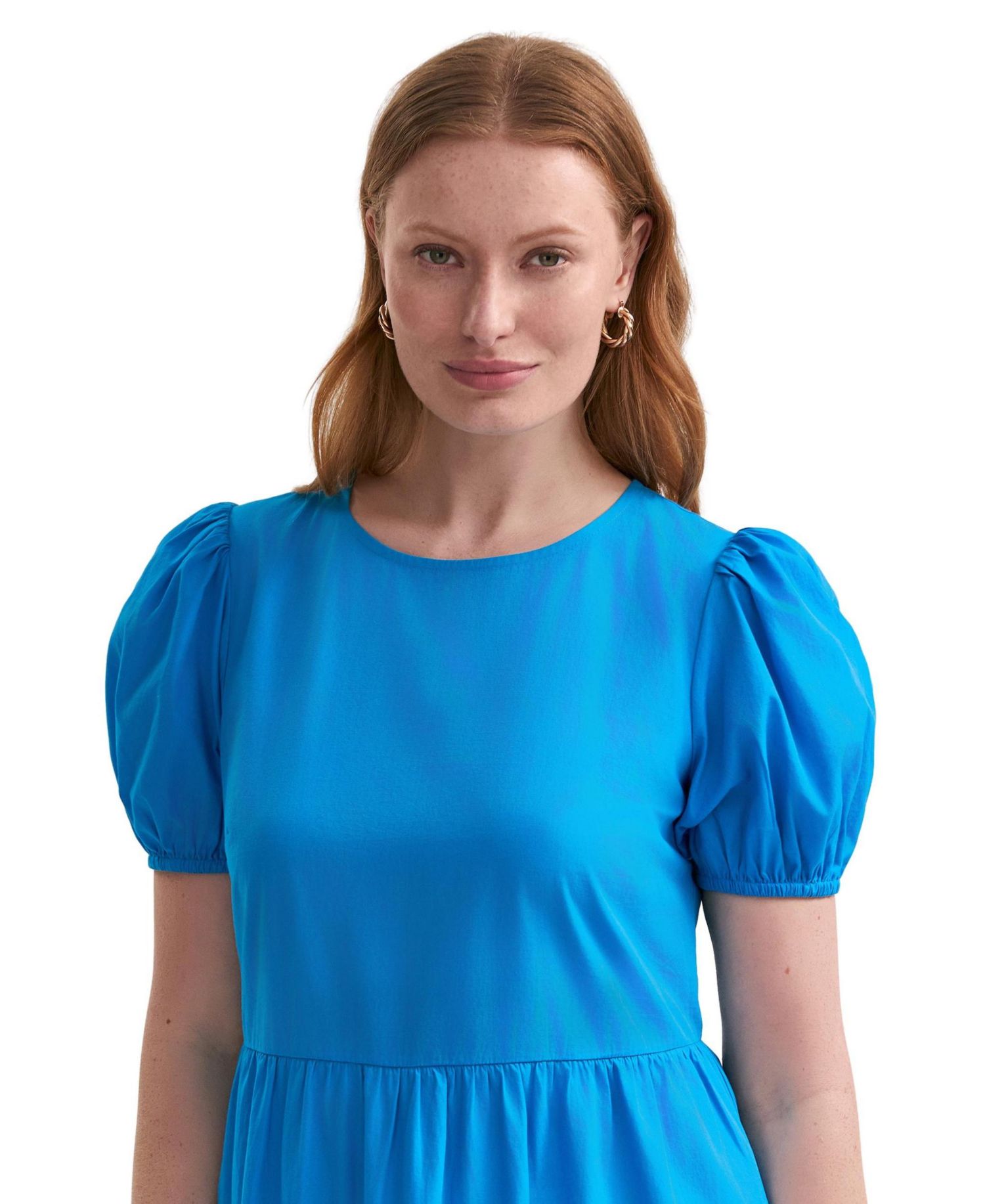 Women's Genevive Tiered Short-Sleeve Midi Dress