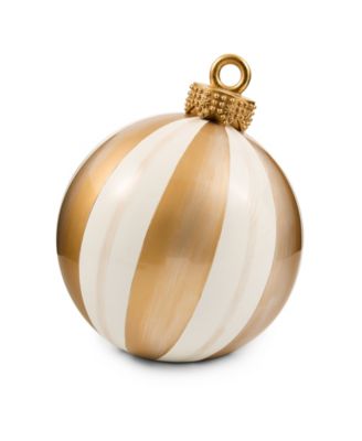Gold Stripe Medium Tabletop Ornament