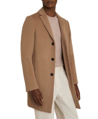 Men's Gable Epsom Wool-Blend Single-Breasted Mid-Length Overcoat