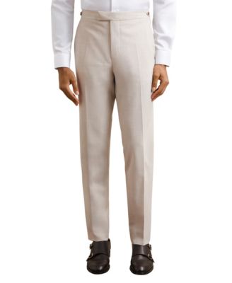 Men's Belmont Wool-Blend Flat-Front Side-Adjuster Suit Pants