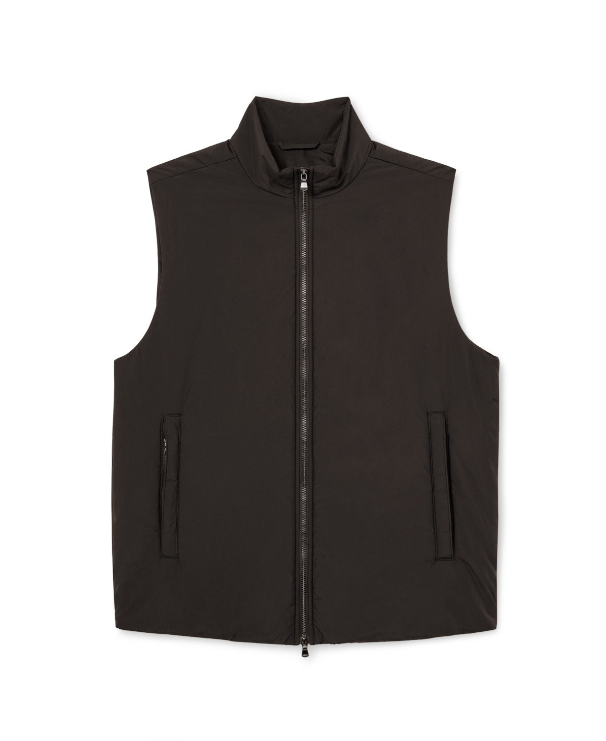 Reiss Men's Axel Padded Funnel-Neck Two-Way Front Zip Vest
