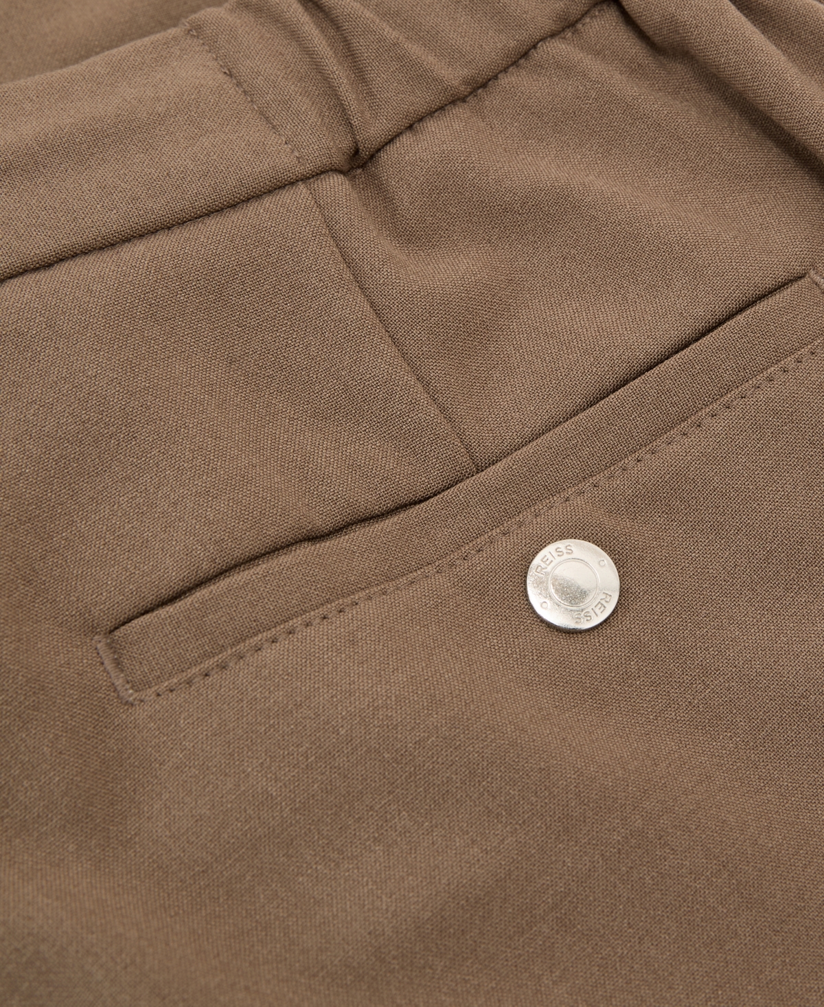 Reiss Men's Found Slim-Fit Stretch Drawstring Trousers Pants
