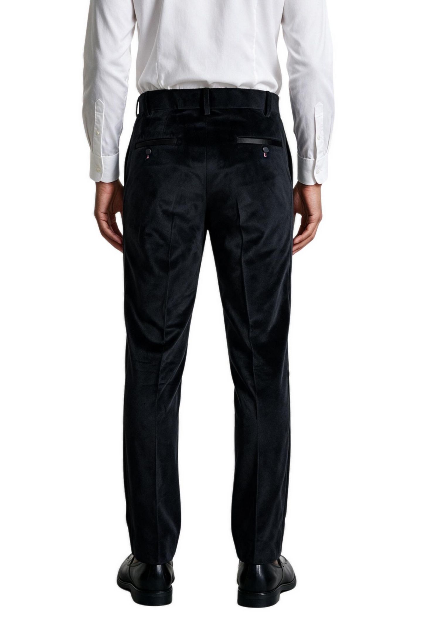 Мужские брюки Twisted Tailor Stallone Slim-Fit Velvet Tux Trouser, цвет: Чёрный — фото 3